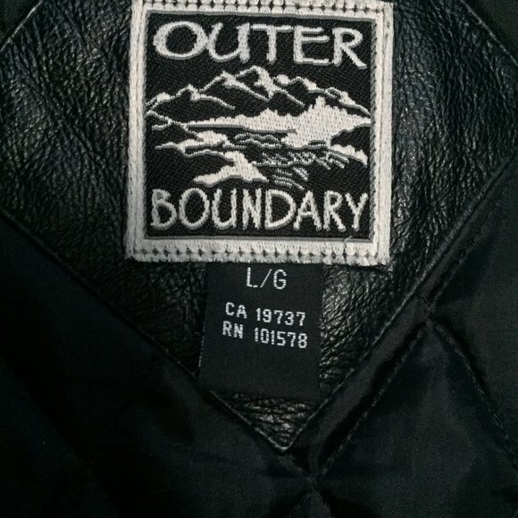 Leather and Wool Bomber Jacket - Picture 3 of 4